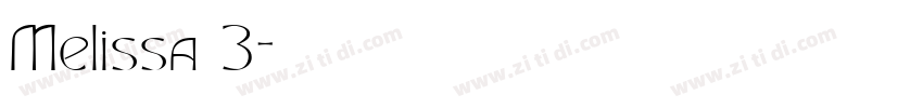 Melissa 3字体转换